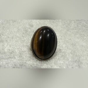 Oval Tiger's Eye Ring
